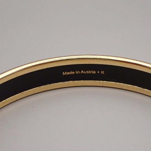 HERMES Email PM Bangle Bracelet Enamel GHW White Made in Austria +K 65RL341 - Picture 5 of 7